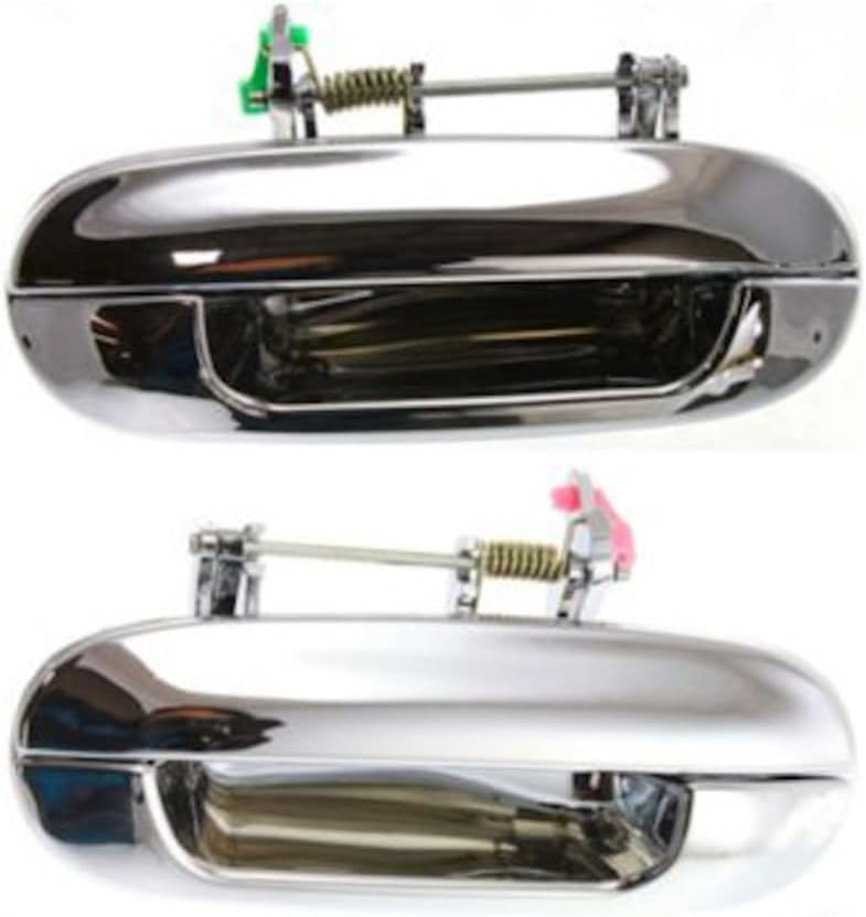 KarParts360 for Buick Rainier 2004 2005 2006 2007 Door Handle Driver and Passenger Side | Pair | Rear | Exterior | Chrome | Replacement for 15188972-PFM, 15188971-PFM