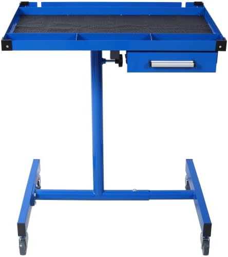 Adjustable Tear Down Work Table with Drawer for Garages, Repair Shops, and DIY, Portable, (4) 2.5