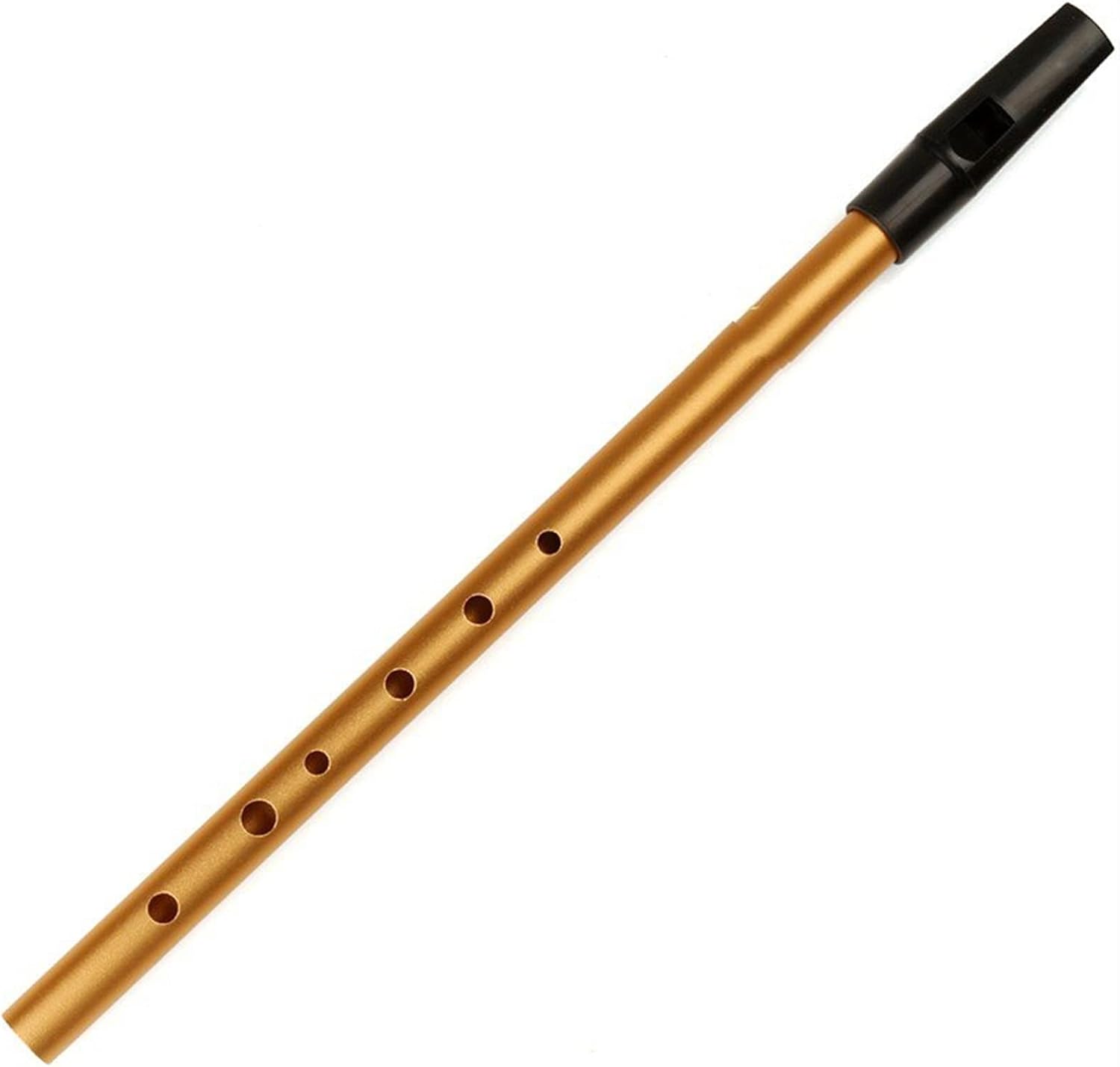 Flute Musical Instrument D Key Silver Flute Tin Whistle Instrument Orff Woodwind Flute Starter Flute (Color : Gold)