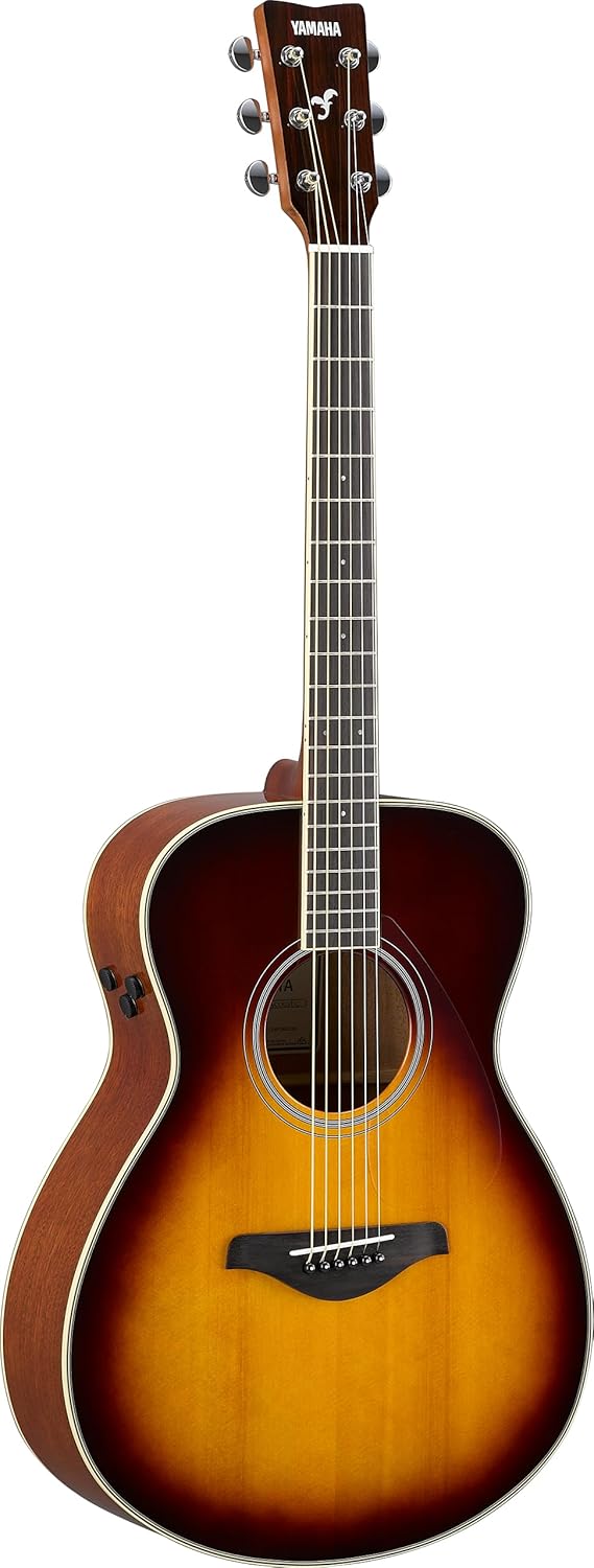Yamaha FS-TA Concert Size Transacoustic Guitar w/ Chorus and Reverb, Brown Sunburst