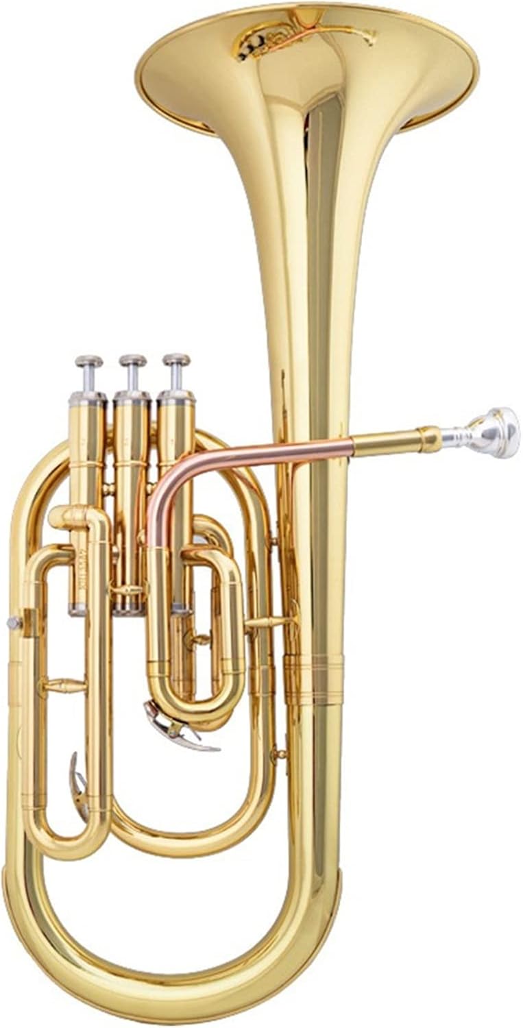 Brass Finishing Euphonium The E-Flat Lacquer Golden Midtone is Suitable for Students and Beginners to Play Professionally