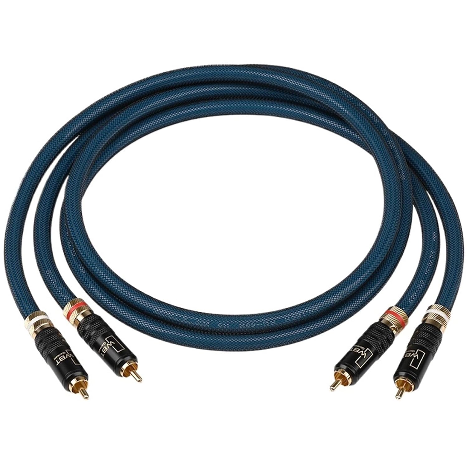 RCA Cable for Amplifier DVD G5 Top Grade Silver Plated 2RCA to 2RCA Male to Male Adapter Audio Cable(2m)