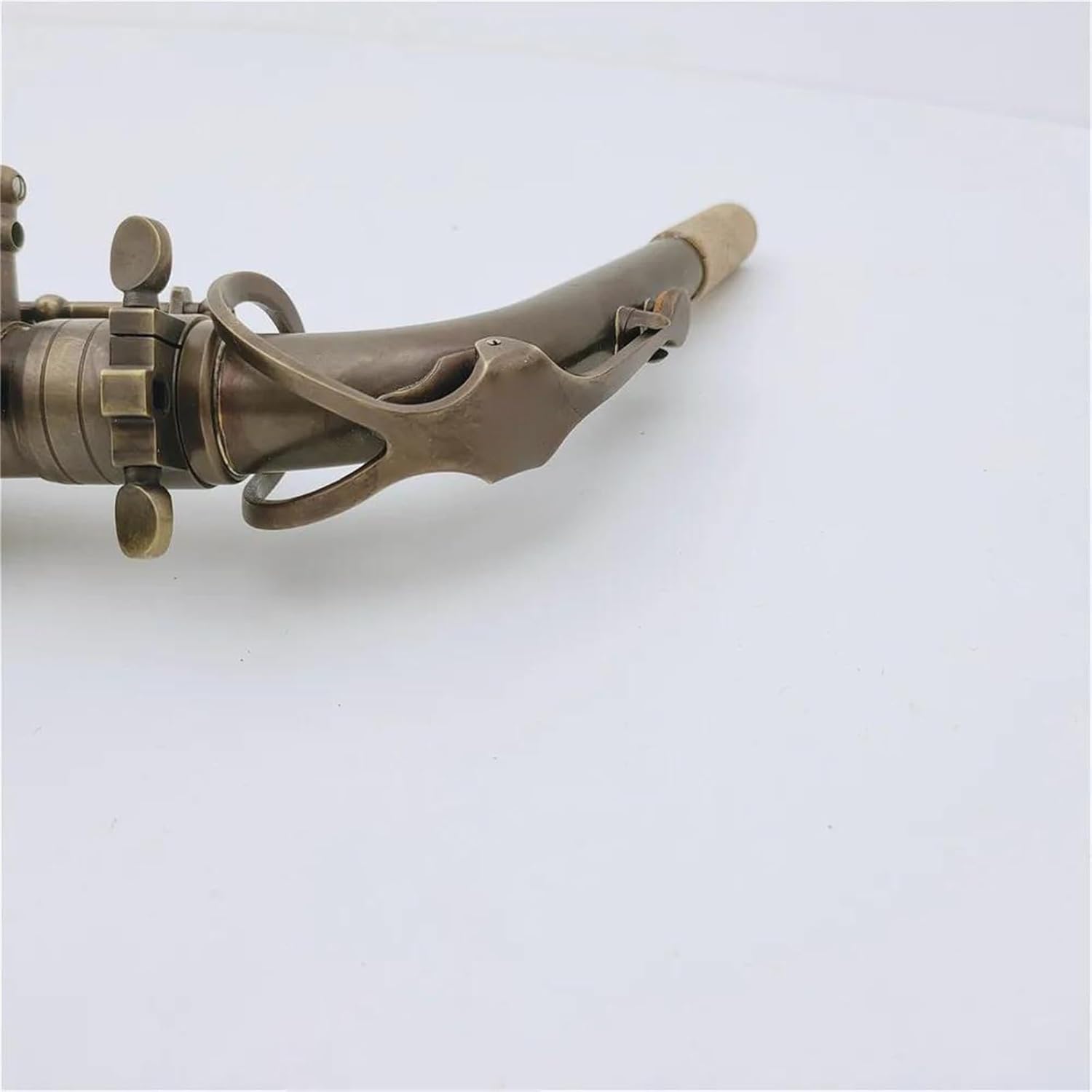 Beginner saxophone Alto Saxophone Eb Tune Brown Antique Woodwind Instrument With Case Accessories (Color : Cloth bag)