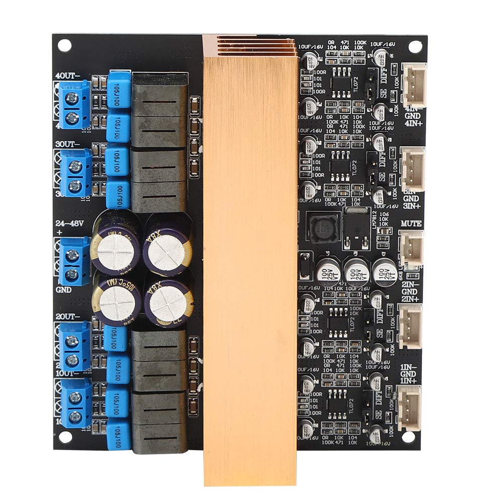 4-Sound Channel Digital Amplifier Board Module, Audio Digital Class D Amplifier TPA3255 Power Amplifier Board, Class D AMP Module Audio Parts for Sound System Speaker DIY, High Power