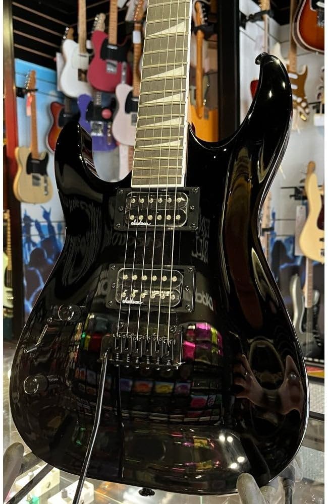 Jackson JS Series 6-String Dinky Arch Top JS22 DKA LH Electric Guitar with Amaranth Fingerboard and Maple Neck (Gloss Black)