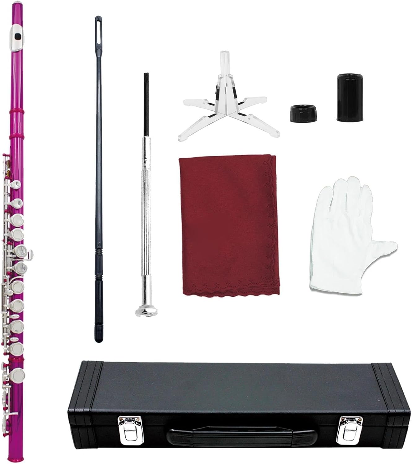 Professional Flute 16 Hole Closed Hole C Major Flute With E Major Professional Woodwind Instrument