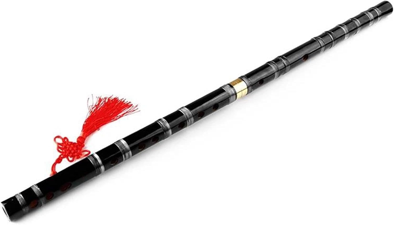 Black Flute Transparent Line Musical Instrument Handmade Woodwind Key Separable(D KEY)