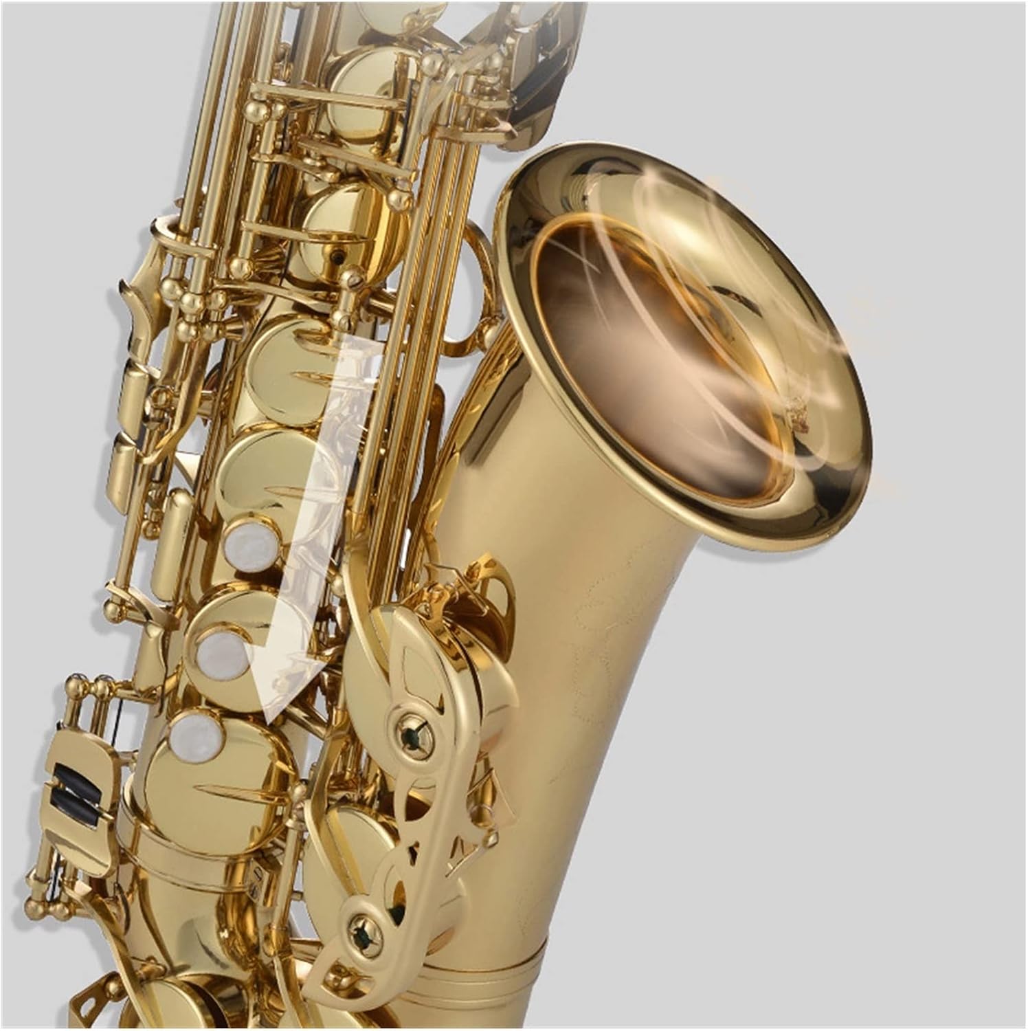 Drop-E Brass Alto Saxophone Natural Shell Button Wind Instrument Suitable for Beginners to Play Grade Test