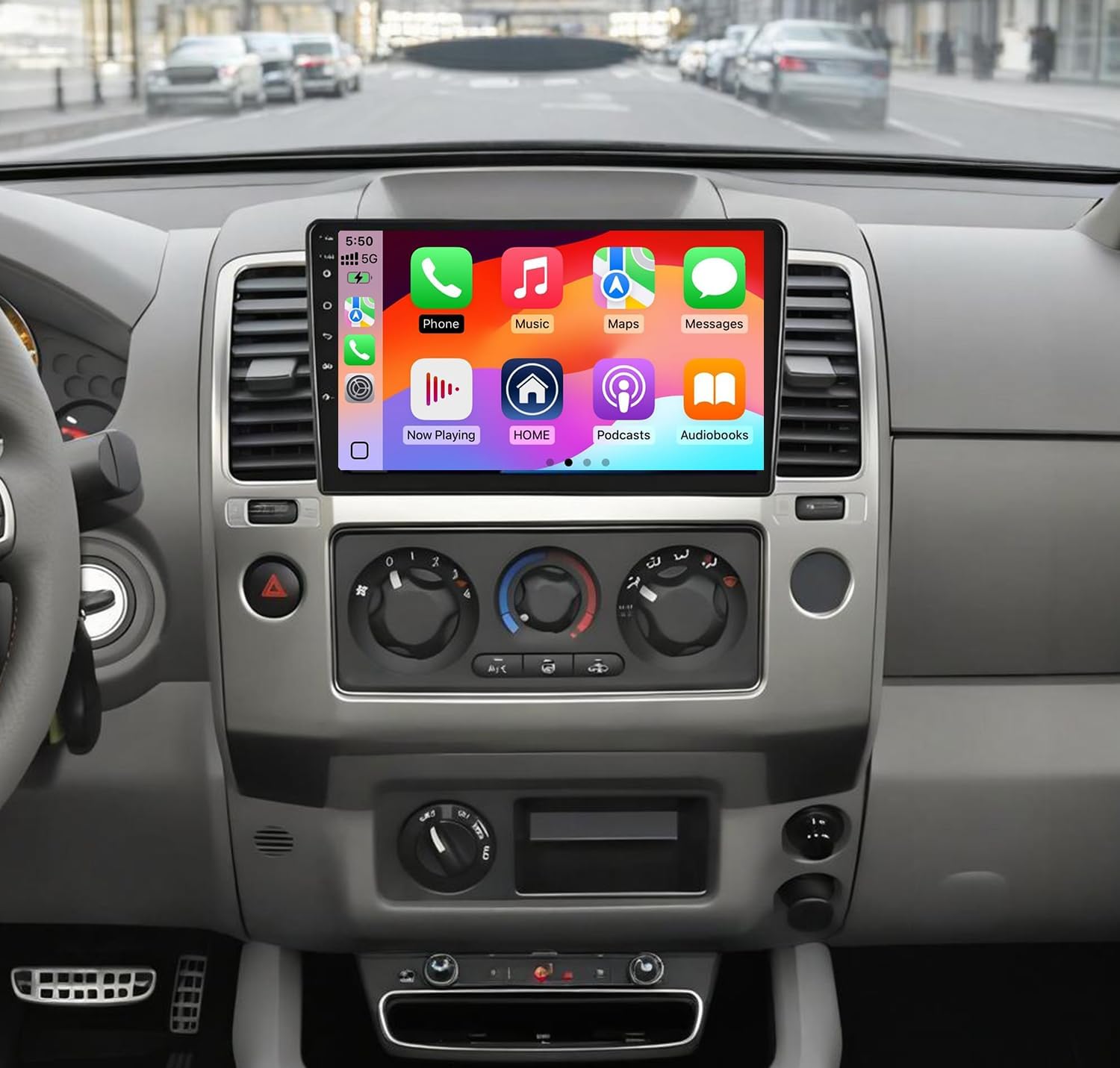 Car Stereo Radio for Nissan Frontier 2005 2006 2007 2008 with Carplay and Android Auto GPS Navigation - 2GB+32GB 7 inch Touchscreen for Nissan Frontier Bluetooth RDS FM SWC