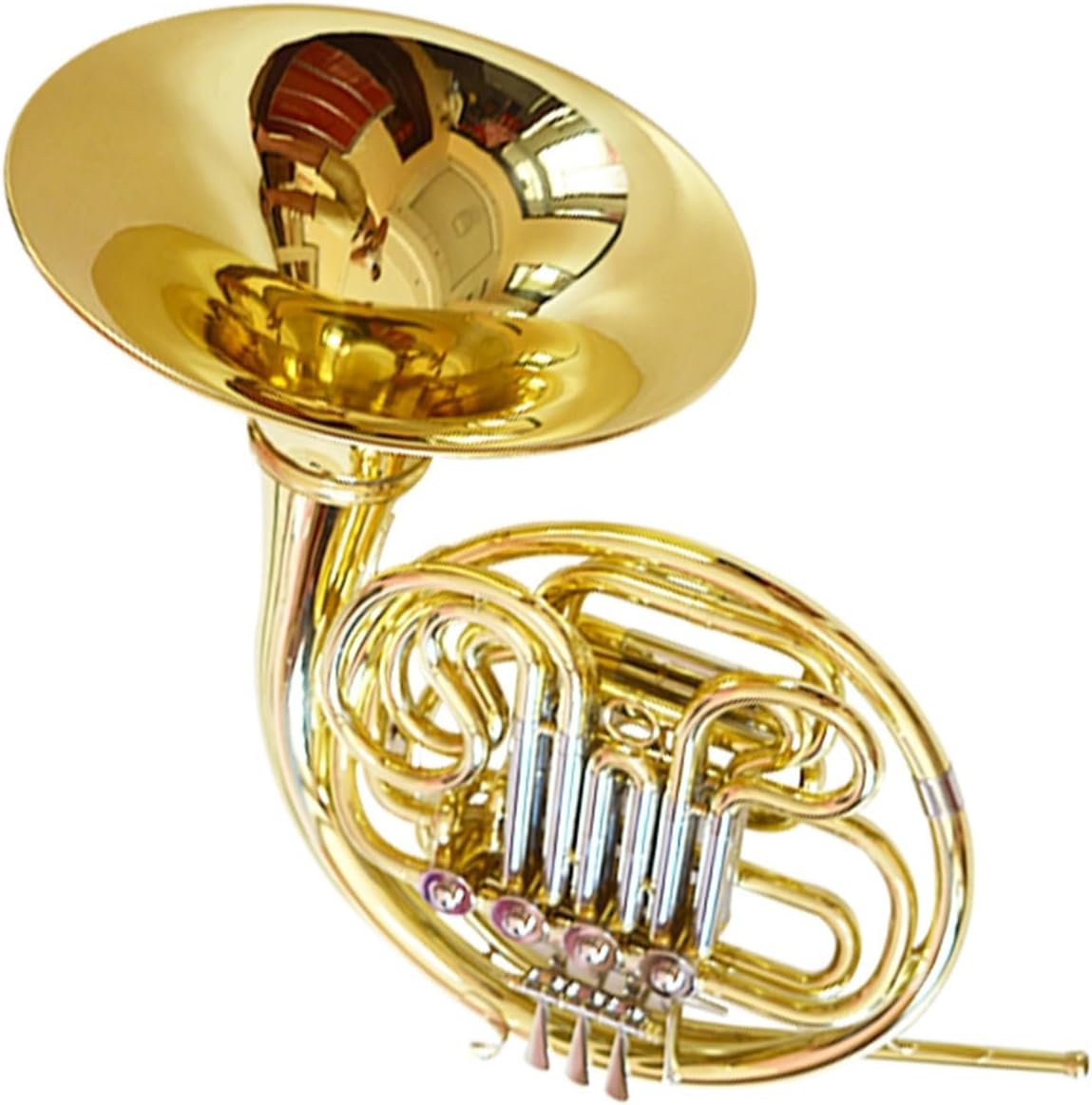Brass French Horn Double French Horn B Flat F Key White Copper Vario For Beginners And Professional Performance