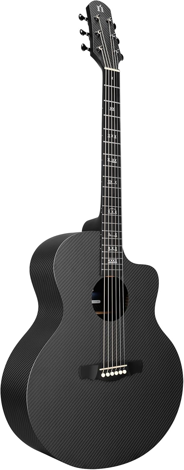 Natasha Carbon Fiber Acoustic Guitar 41-inch Steel-string Guitarra Durable 6-string Guitar