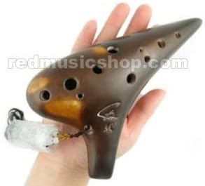 Classic FengYa 12 Hole Ocarina Ceramic Flute,for Professional, 7 Keys Available (G (Alto) Key)