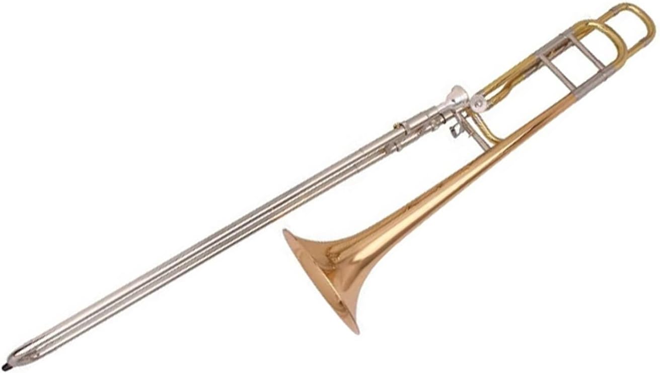 Adult Trombone Instrument Suitable For Beginners Trombone B Flat Lacquer Gold Brass Instrument Professional Performance(3)