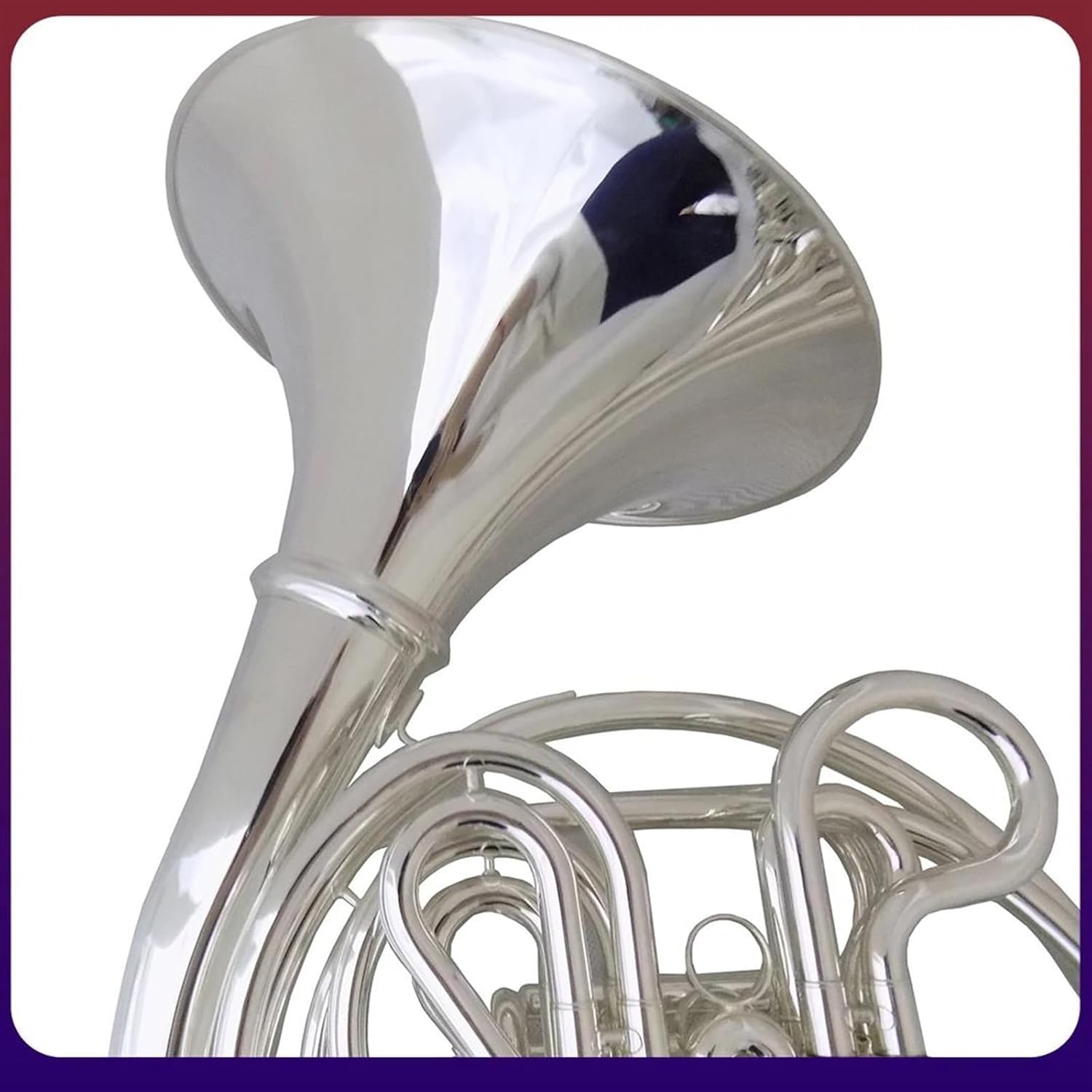 Brass French Horn F/Bb Double French Horn Musical Instruments Divided Silver Plated With Case Mouthpiece Copper Material