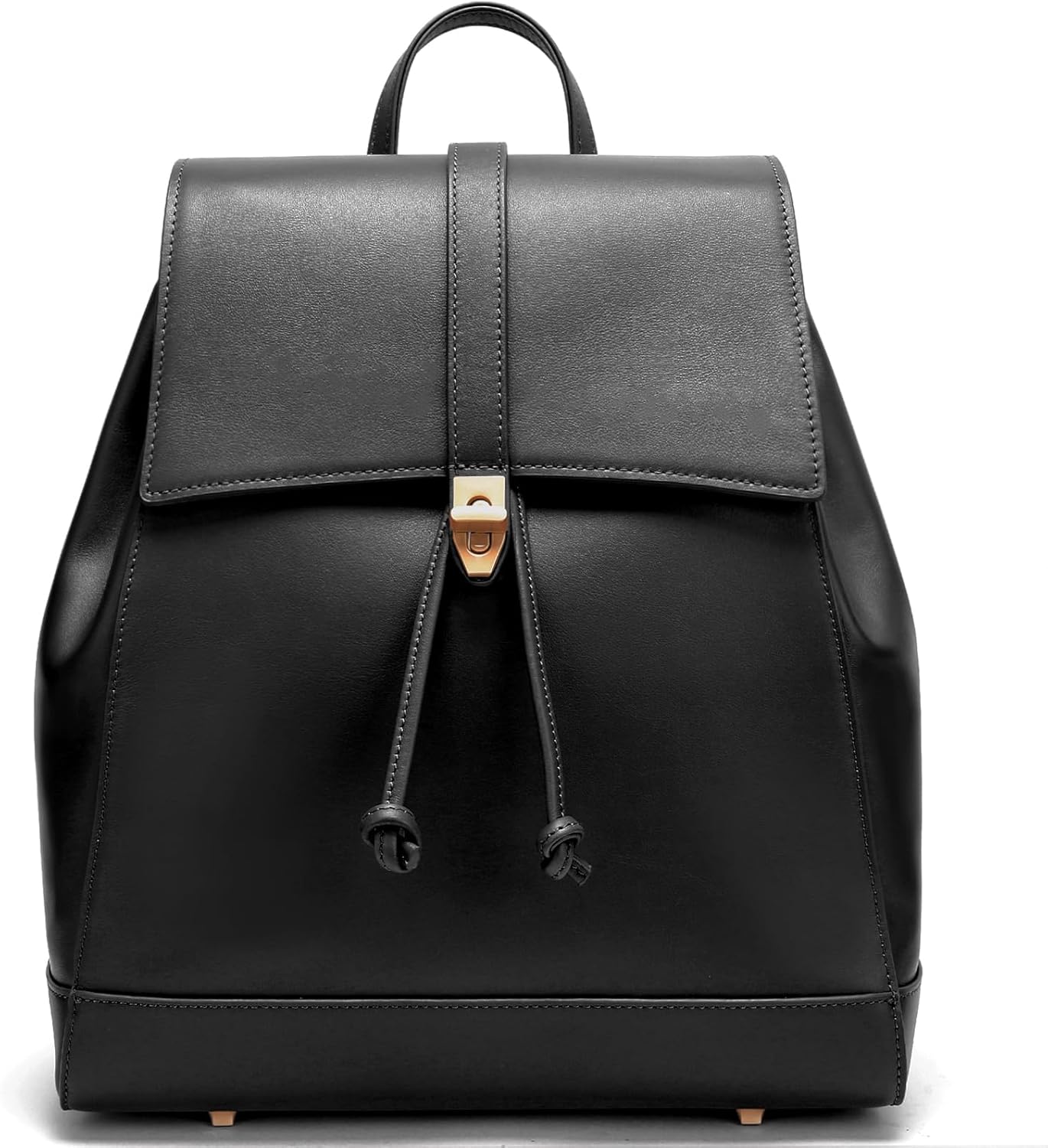 BOYATU Genuine Leather Backpack for Women: Best Fashion Ladies Backpacks Purses - Casual Designer Colorful Back Pack Bag for Travel(01Black)