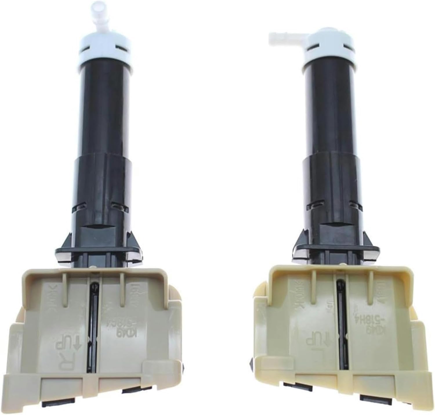 Car Headlight Washer Nozzle 2Pcs Car Headlight Washer Nozzle Head Light Cleaning Jet Pump Kd49-5182Y Kd49-5182X Water Sprayer for Mazda for Cx-5 2012-2017