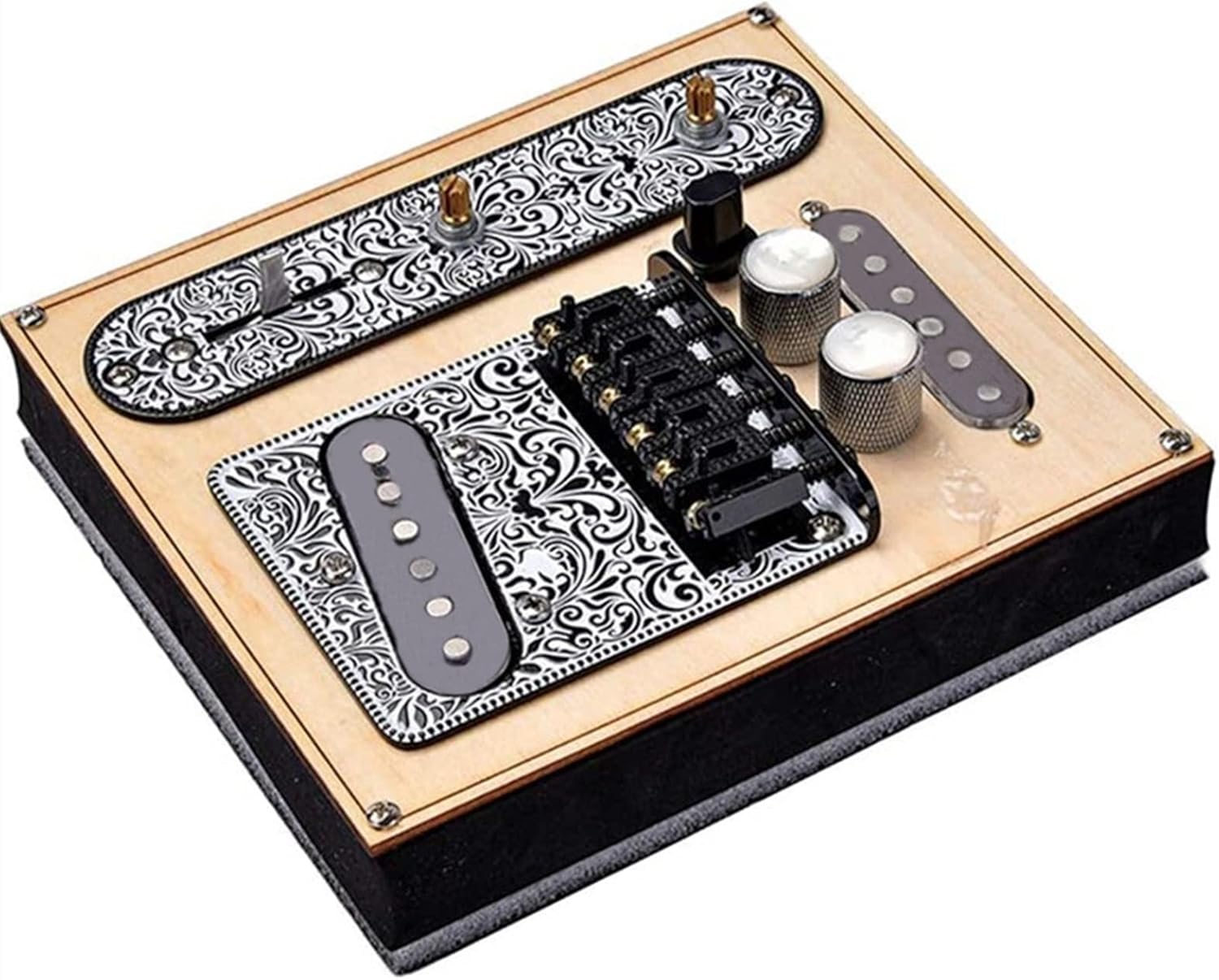 Loaded pickguard 6 Strings Bridge Plate 3 Way Converter Control Plate Neck Pickup Set for Telecaster Electric Guitars Replacement Parts Prewired Loaded Pickguard