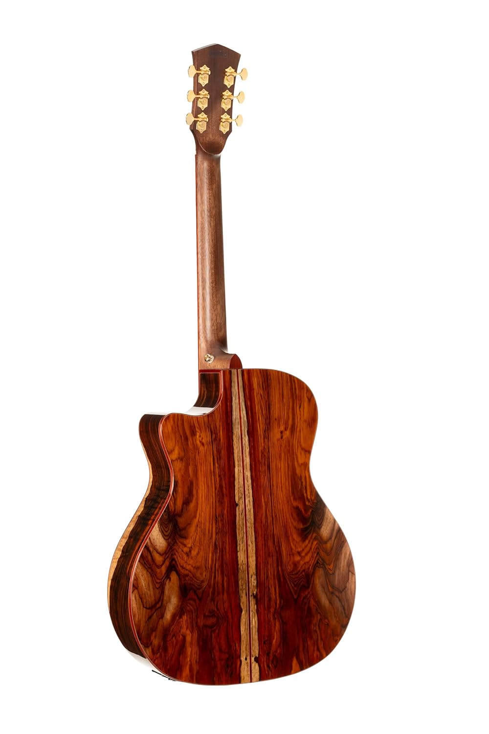 Cort GOLDA10 Gold Series A10 Cocobolo Grand Auditorium Acoustic Electric Guitar, Natural Glossy