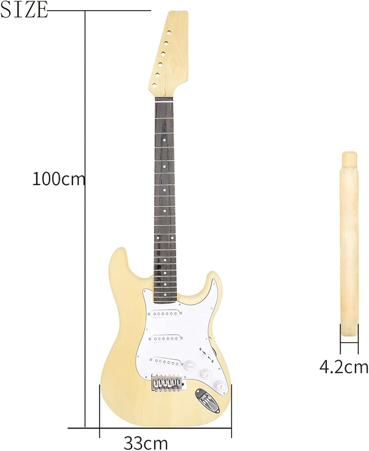DIY Electric Guitar Kit DIY Electric Guitar Kit 6 Strings 22 Frets Maple Wood Guitar Instrument Assembly Set