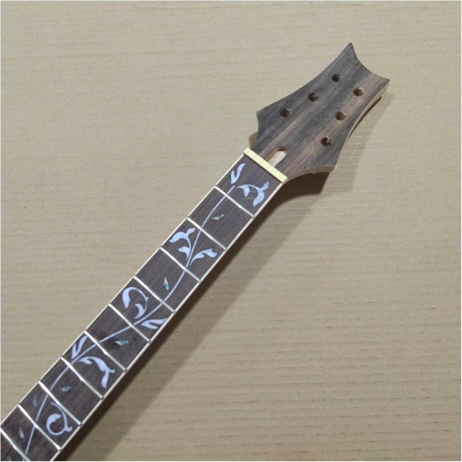 TSTS Unfinished Electric Guitar Neck Mahogany 24 Fret Parts Set-in Guitar Neck 25.5 Inch Guitar ​Neck Replacement