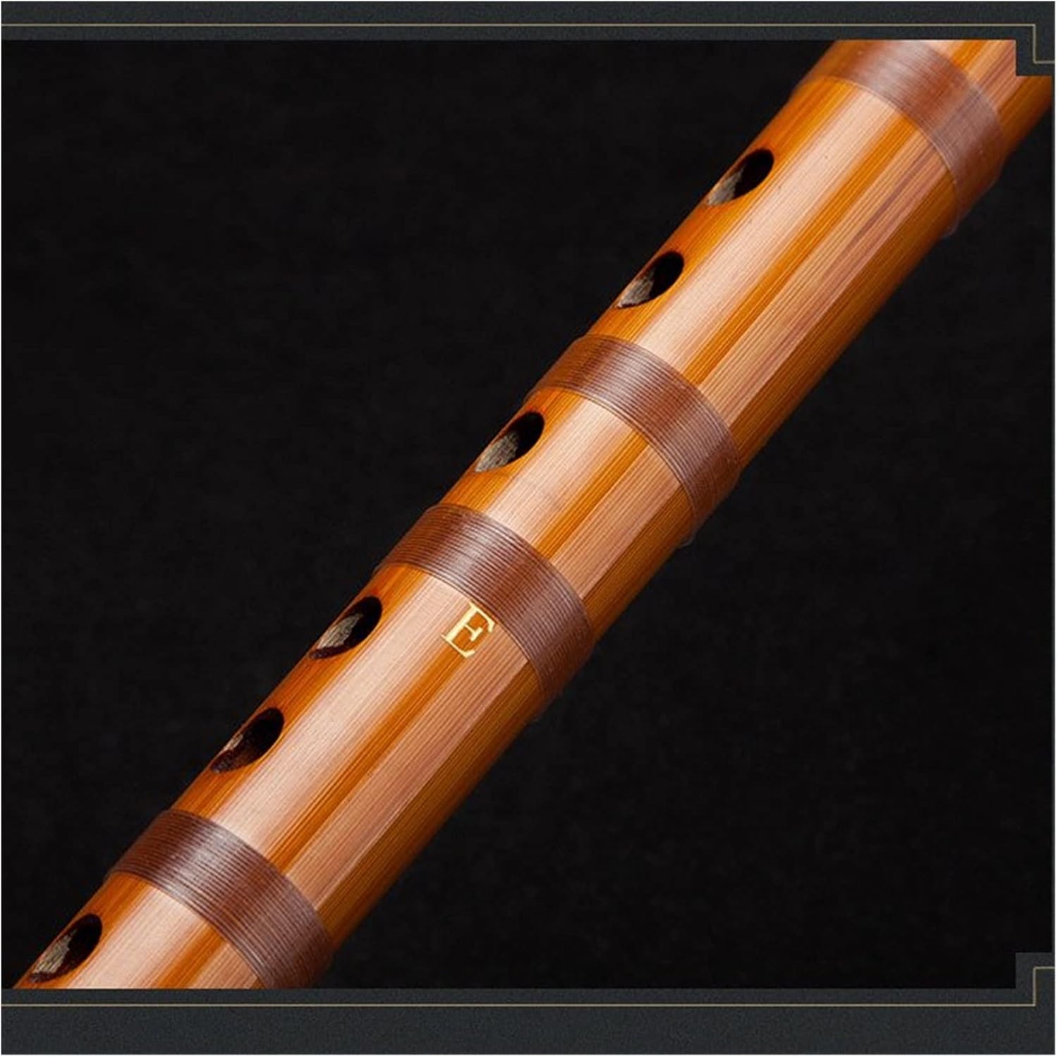 Bamboo Flute Professional Stage Playing Flute Chinese Dizi Woodwind Instrument (F Key)