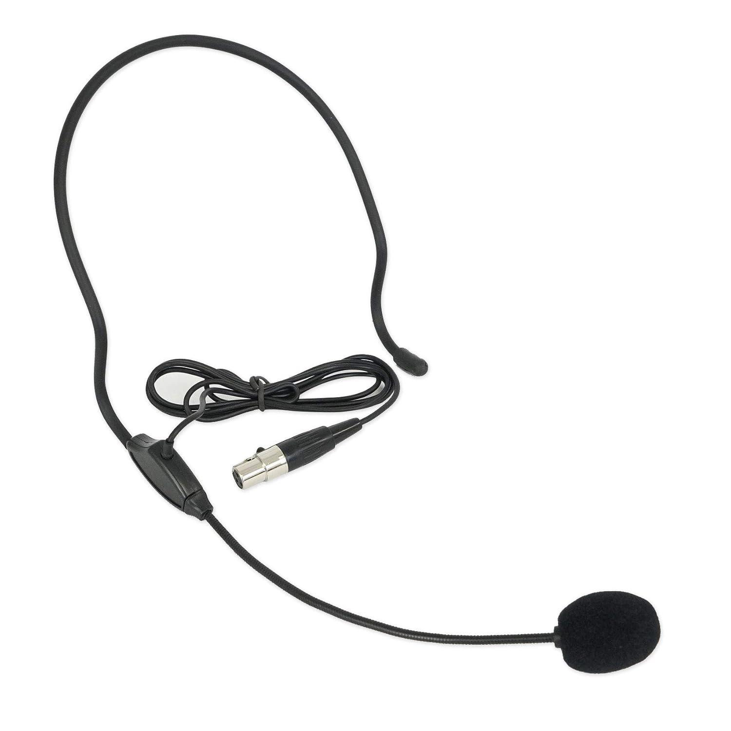 Rockville RWM81U Dual UHF Wireless Headset & Guitar Microphone System, LCD Display, Long Range, for Live Performances & Presentations