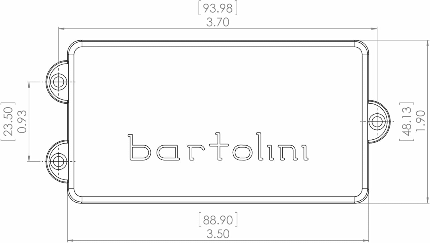 Bartolini MMC 4 String Bass Guitar Pickup (Replacement for Music Man)