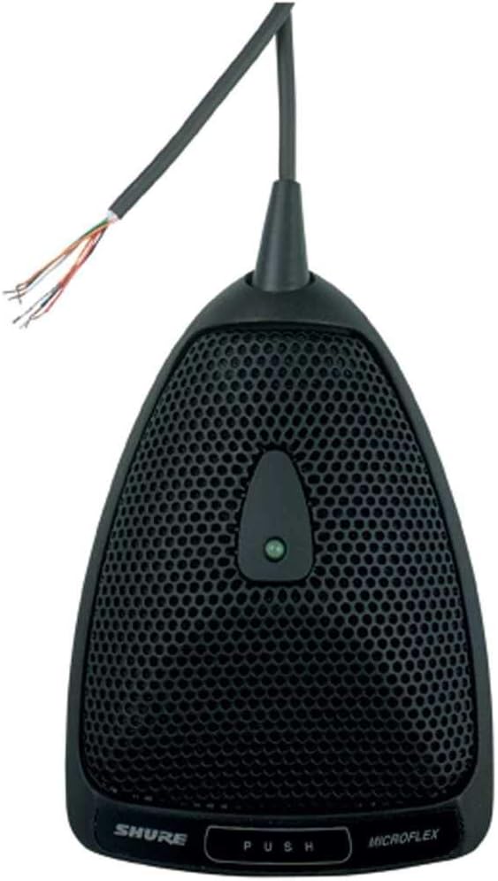 Shure MX392BE/O Omnidirectional Boundary Microphone with Bottom Exit Cable (Unterminated) - Black
