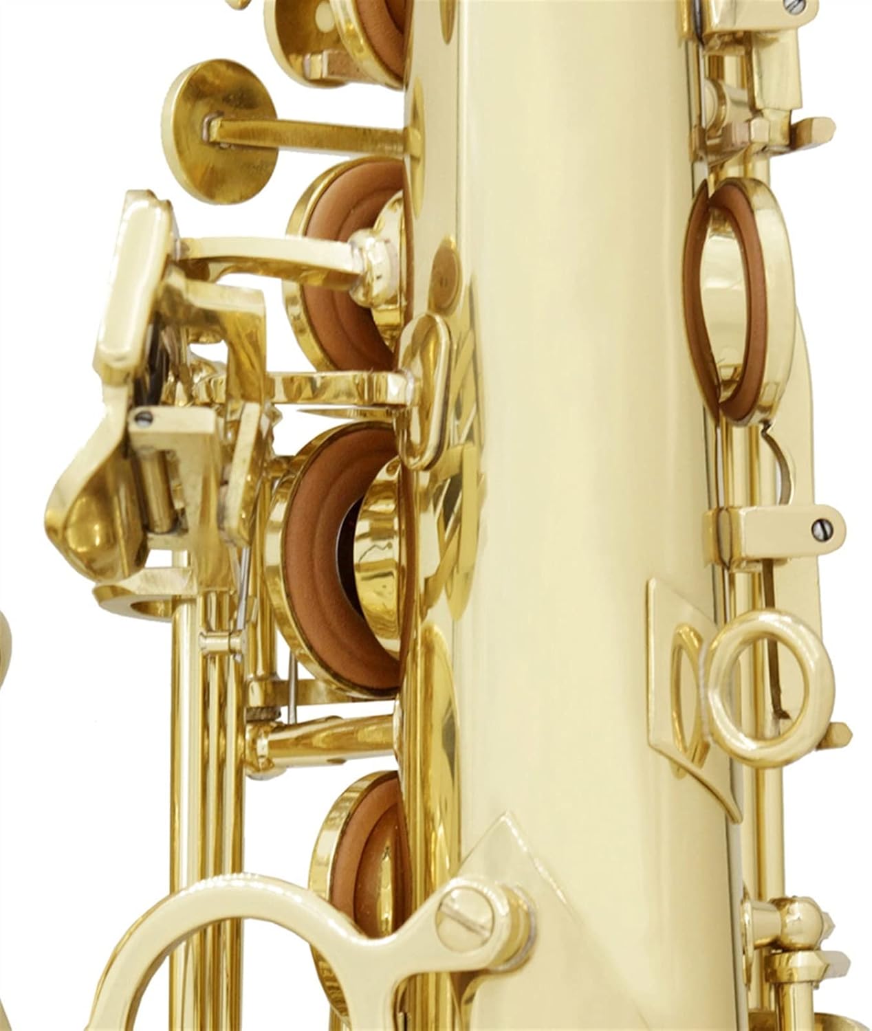 Sax Beginners Kit Alto Saxophone EB Tune Gold Lacquer Silver Lacquer Sax Brass Body Woodwind Instrument with Leather Case Reed Wind Instrument (Color : Golden Sax)