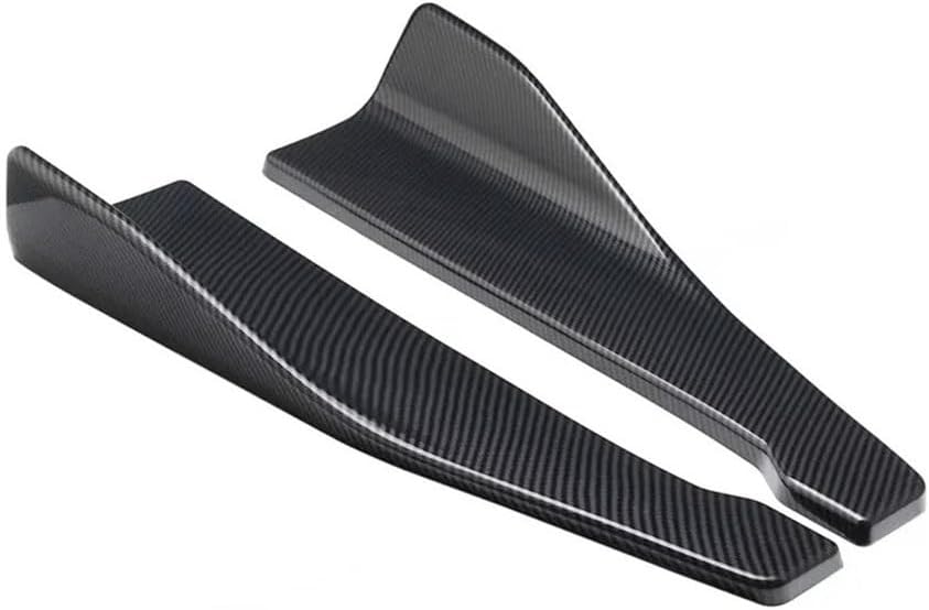 Universal Car Side Skirt Bumper Spoiler Splitter Protector Compatible for W206 Corner Guards(Carbon)