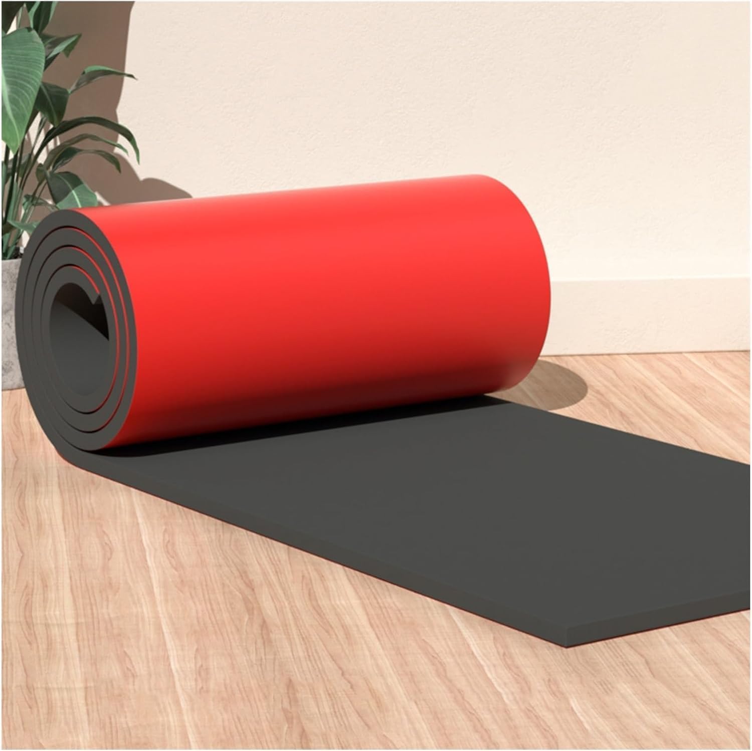 TIST Car Parking Protector Garage Wall Protector Self-Adhesive Rubber Foam Wall Column Guard 2 cm Thick(Red,1m)