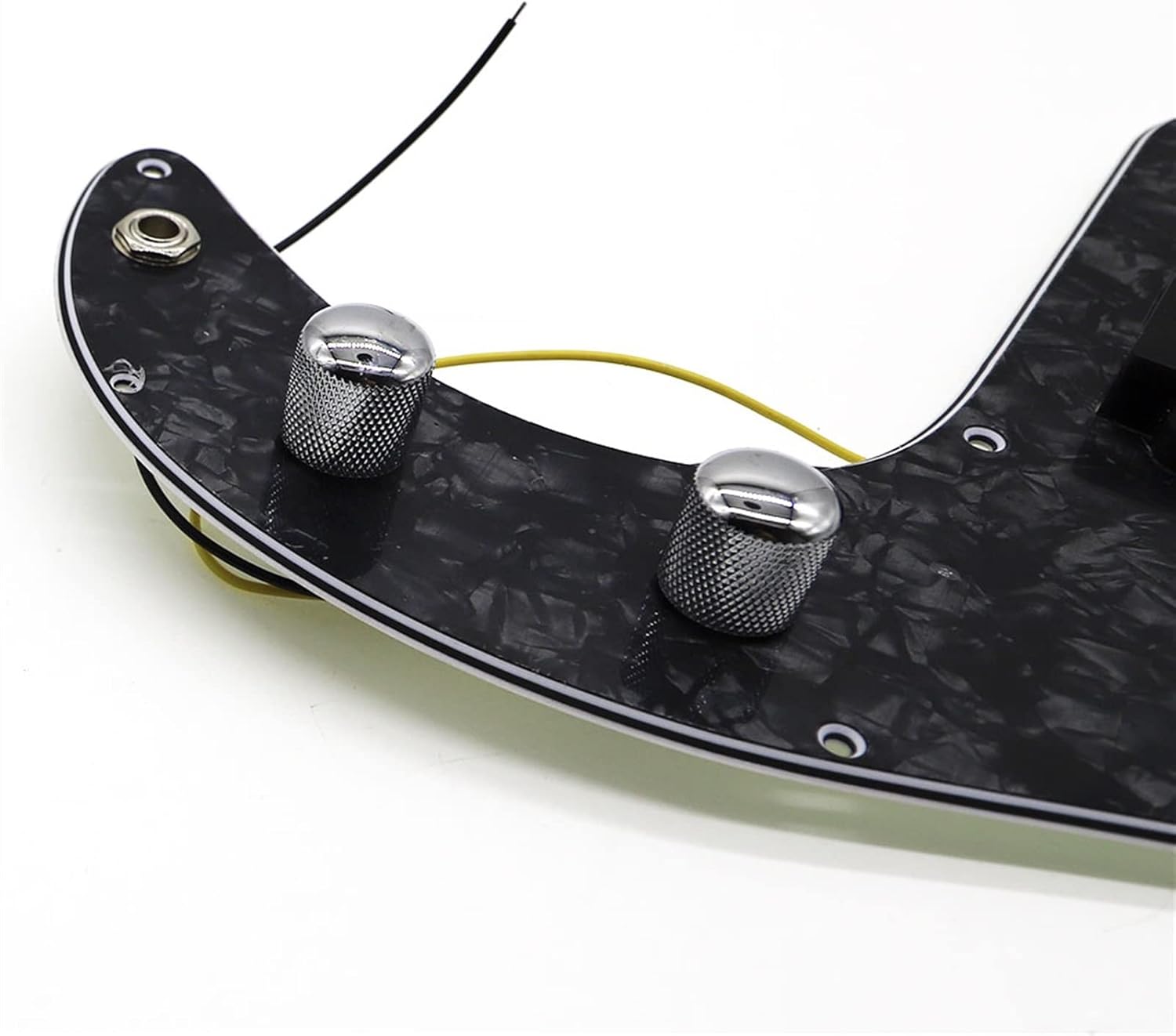 KESHUO Black Pearl PB P Bass 3 Ply Prewired Loaded Pickguard Pickup for Precision Bass Guitar Accessories Loaded Pickguard Pre-Wired
