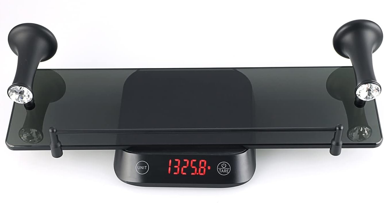 Shower Caddy 40cm Bathroom Glass Shelf, Bath Shower Glass Holder, Stainless Steel Storage Rack, Wall Mount Shelf Bathroom Accessories Bathroom Organizer (Color : Polished Finished)