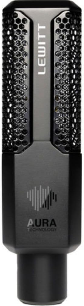 Lewitt RAY Large-Diaphragm Condenser Microphone with Distance Sensing Mute Bundle with Mic Stand with Fixed Boom XLR- XLR Cable