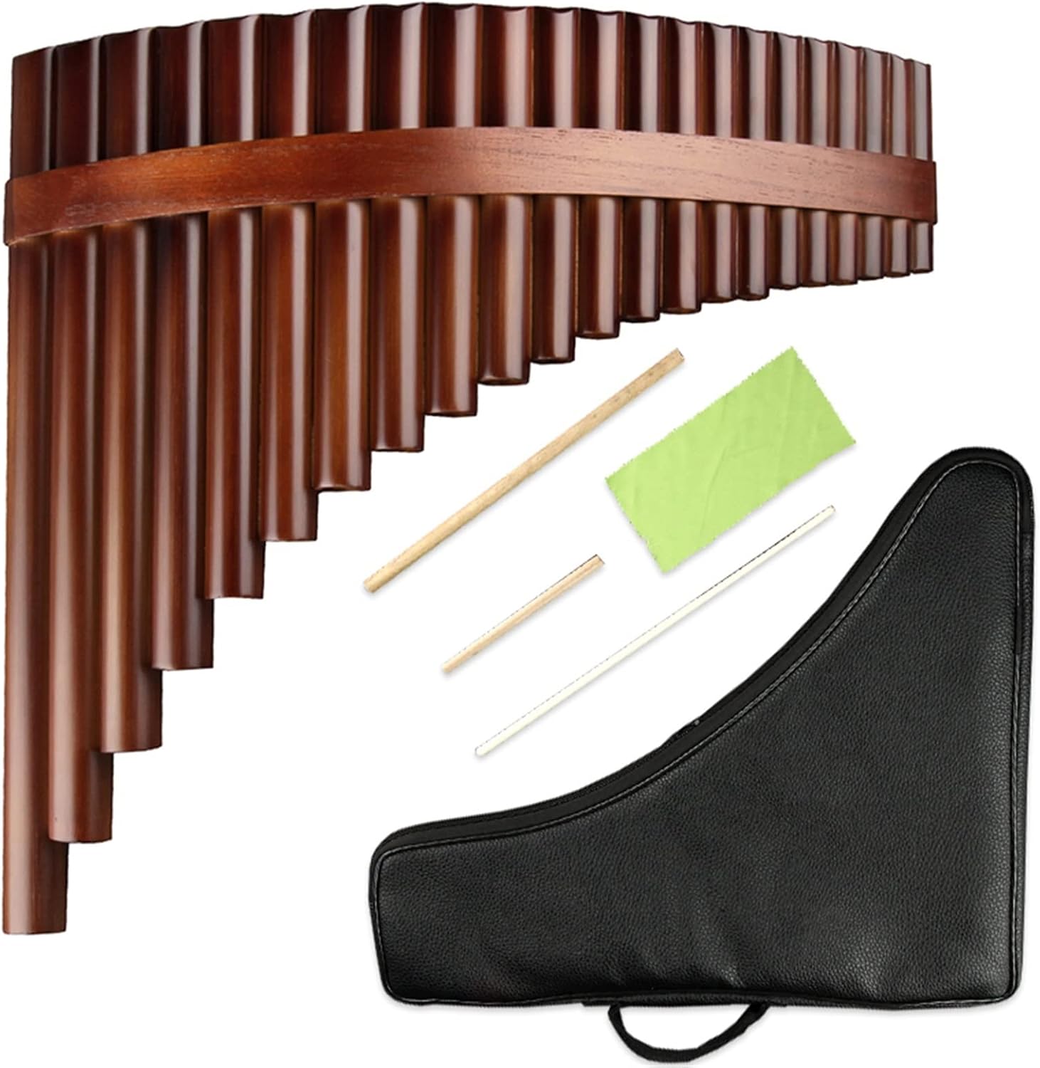 Chinese Traditional Musical Instrument 25 Pipes Pan Flute G Key Woodwind Instrument Handmade