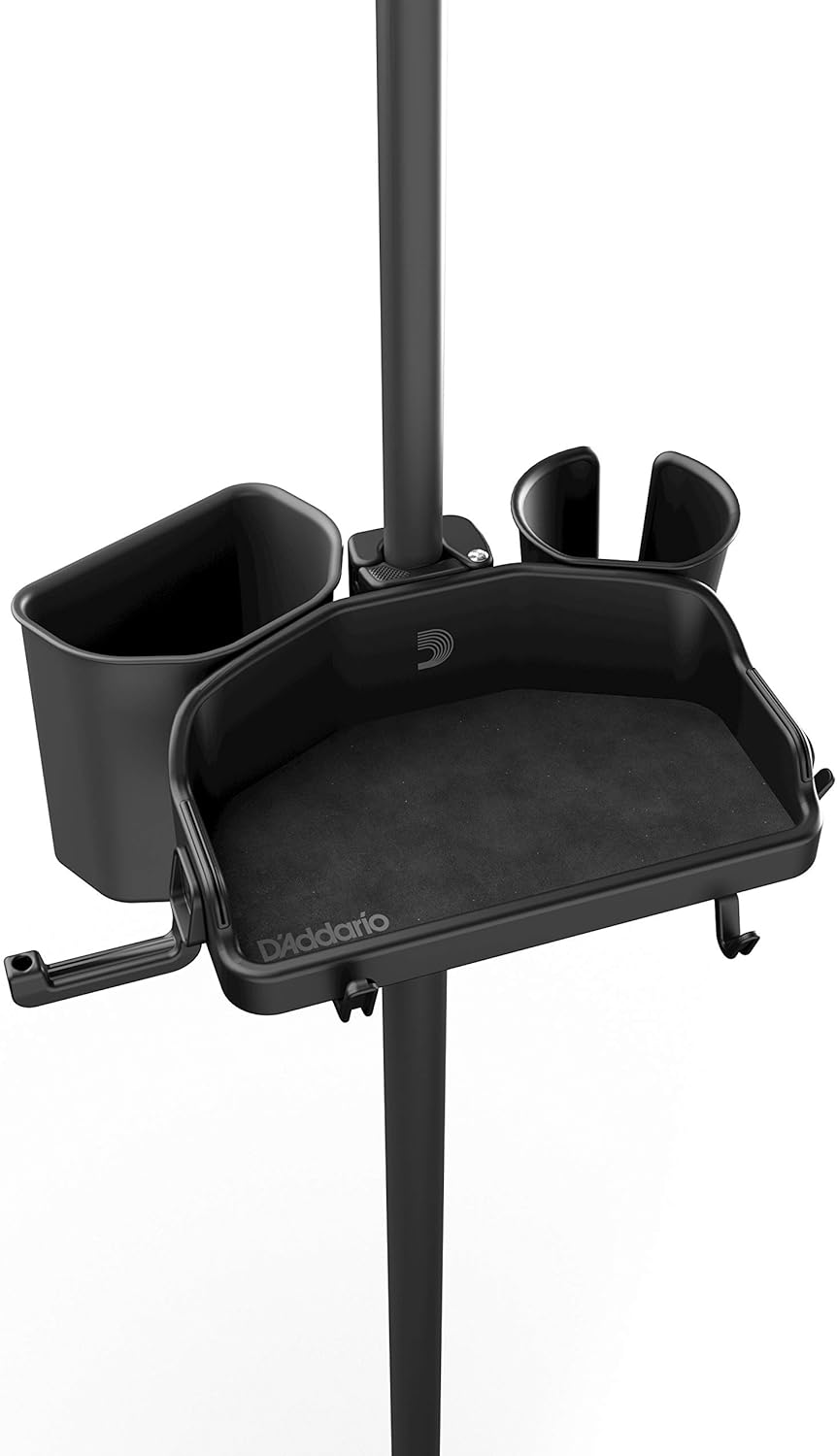 D'Addario Mic Stand Accessory System Starter Kit with Gear Tray, Cup Holder & Tip Jar
