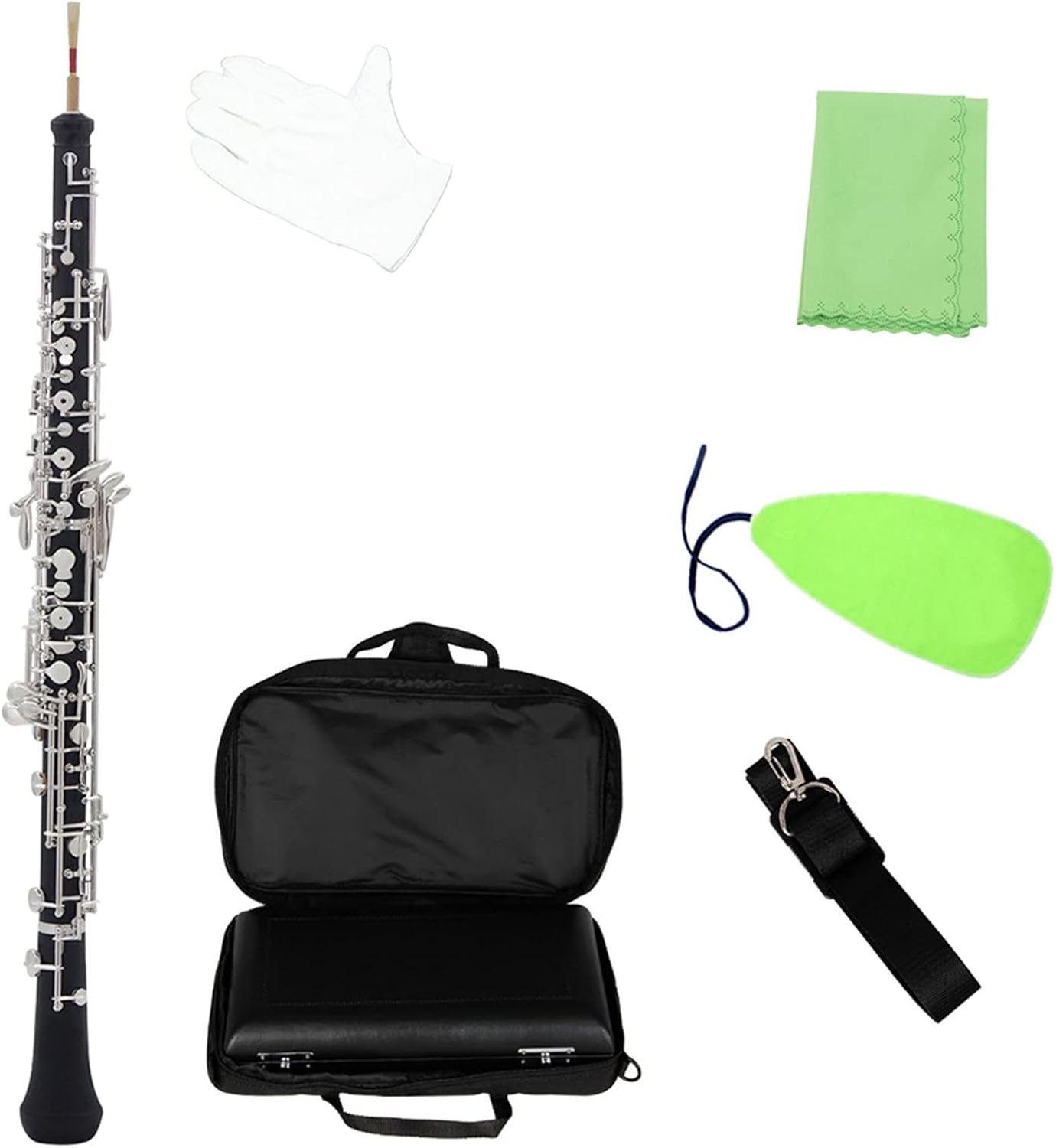 Professional C Key Oboe Semi-Automatic Style Bakelite Oboe Woodwind Musical Instrument Oboes Beginner