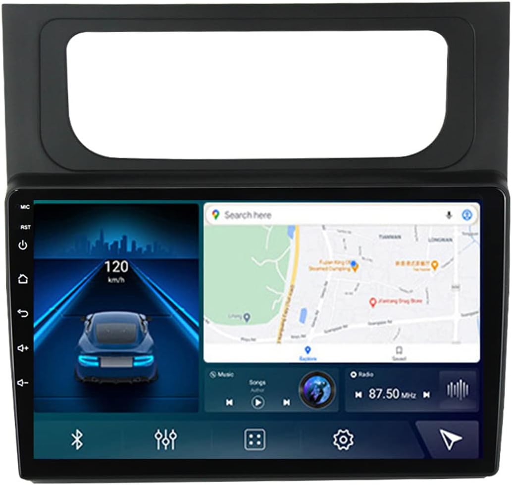 9 Inch Digital Media Car Stereo Receiver Bluetooth 5.0 Touch Screen Car Radio MP5 Player for Volkswagen Touran 2011-2015 with Backup Camera Support Carplay/Android Auto/SWC/4G