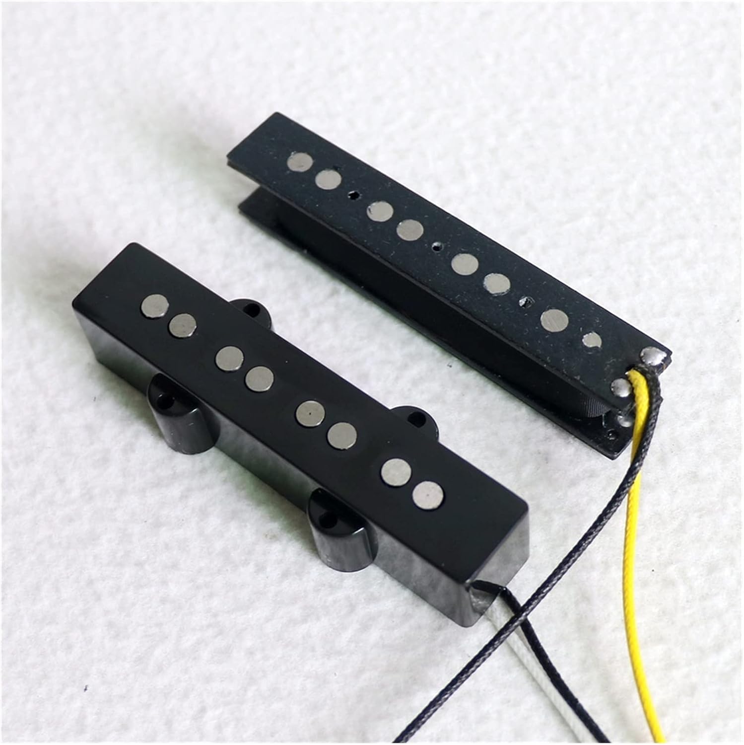 Double Coil Pickup 1 Set 60's Alnico 5 Rod Fiber Bobbin 4 String P+J Bass Pickup Bridge Guitar Pickup Parts