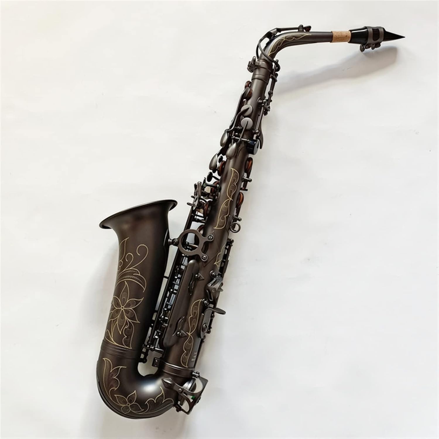 EB Alto Saxophone Matte Woodwind Instrument E Flat Saxophone Instrument with Case