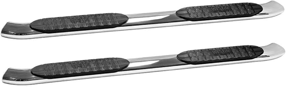 Westin 21-54130 PRO TRAXX 5 Oval Nerf Bars fits 2019-2025 Silverado Sierra 1500 2020-2025 Silverado Sierra 2500 3500 Crew Cab (Exc 2019 Silverado LD/Sierra 1500 Limited) Polished Pair