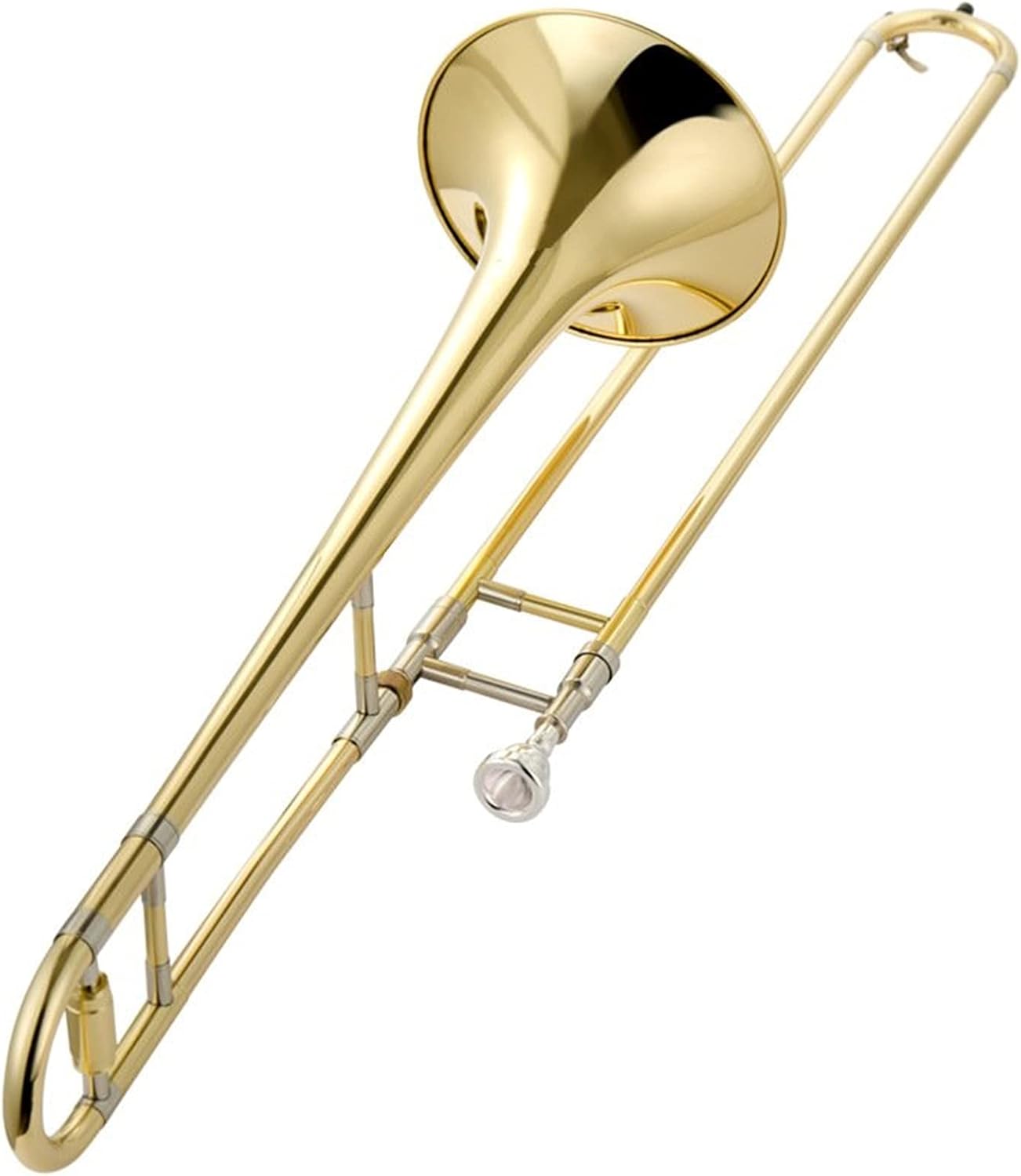 Student Trombone Alto B-Flat Lacquered Gold Trombone is Suitable for Grade Examinations and Professional Performances Trombone Kit