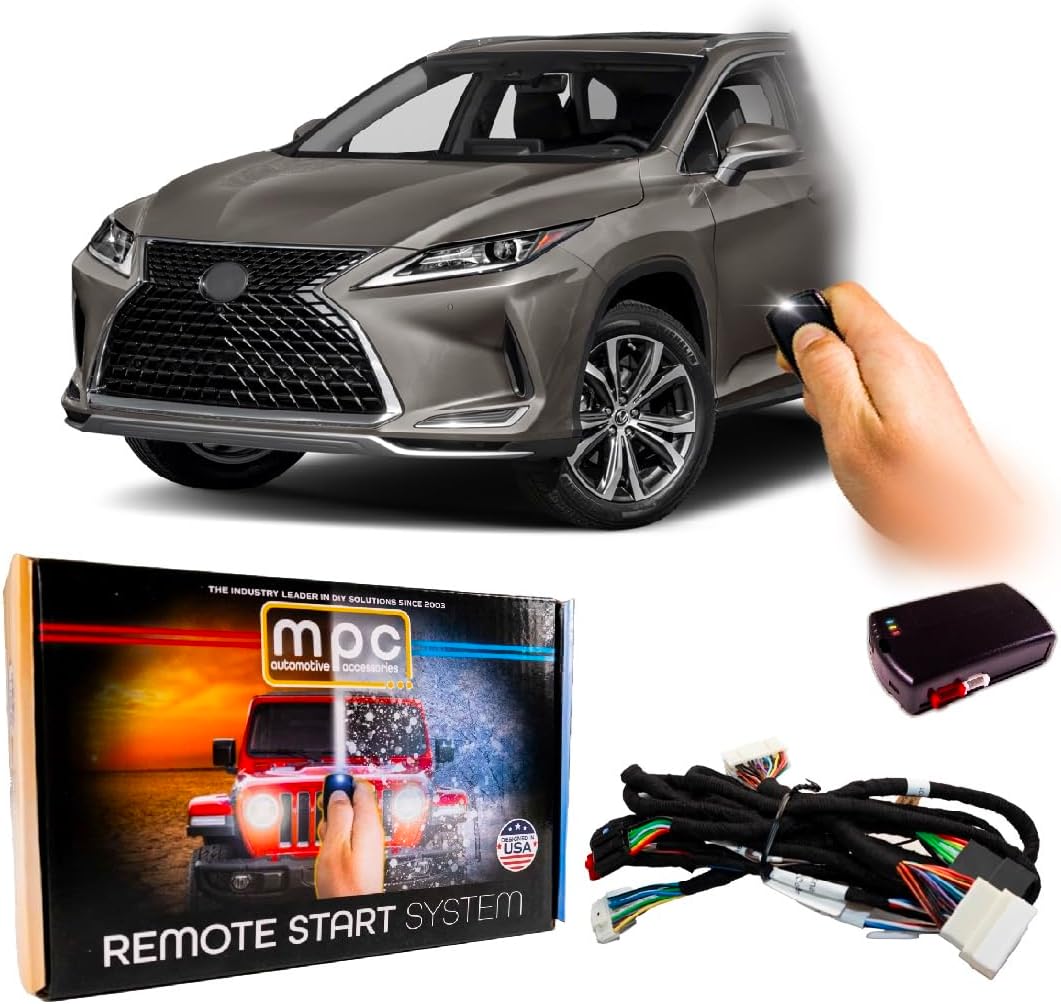 MPC Remote Start Kit Compatible with Lexus RX350L 2020-2022 || Plug in T-Harness || Lock 3X to Start || USA Tech Support