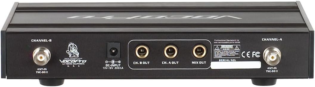 VocoPro UHF-3200 UHF-Dual Channel Wireless Microphone System