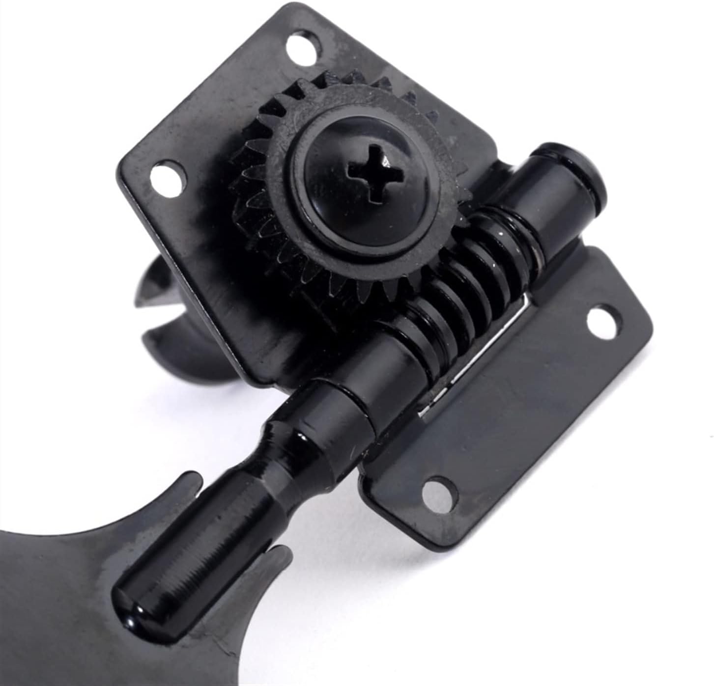 2R2L Open Gear Bass Tuners Tuning Pegs Keys Machine Heads Set, Black (4 Pieces) Guitar Machine Head Tuners