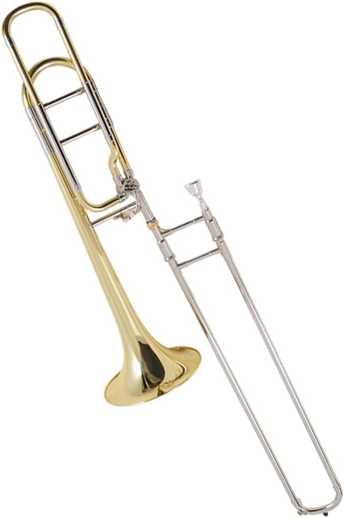 Adult Trombone Instrument Tenor Bb/F Key Transposition For White Copper Bow Trombone