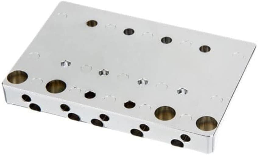 Fender HiMass 5-String Bass Narrow Bridge Assembly with Brass Saddles - Chrome