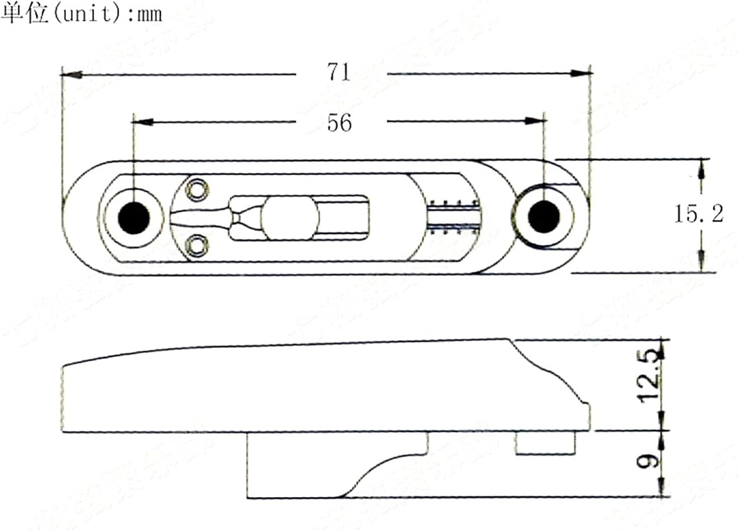 Guitar Bridge 5 Pcs Guitar Bridge Sadlles Single Individual Bridge Saddles Tailpiece Set for 5 String Electric Guitar Bass Parts (Color : 5pcs Gold)
