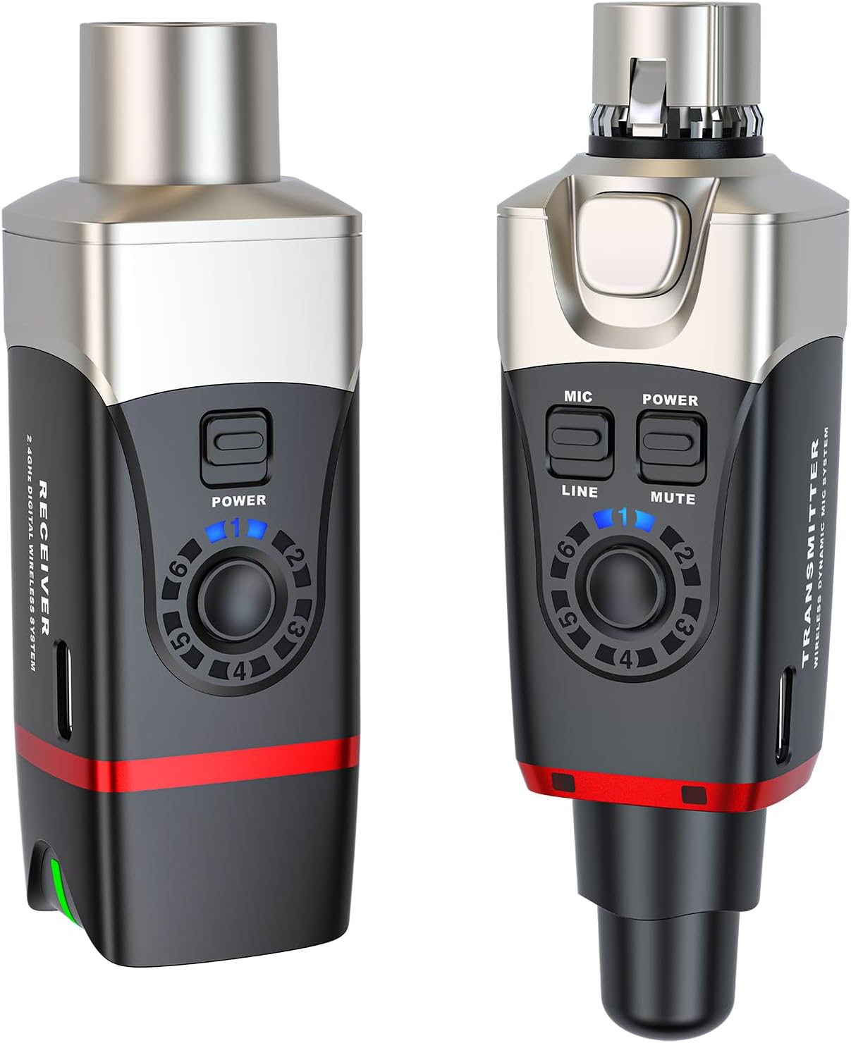 Xvive U35 Wireless Microphone System 5.8GHz Wireless XLR Transmitter and Receiver for Dynamic Microphone, Audio Mixer, PA System, Channel Scan Mode