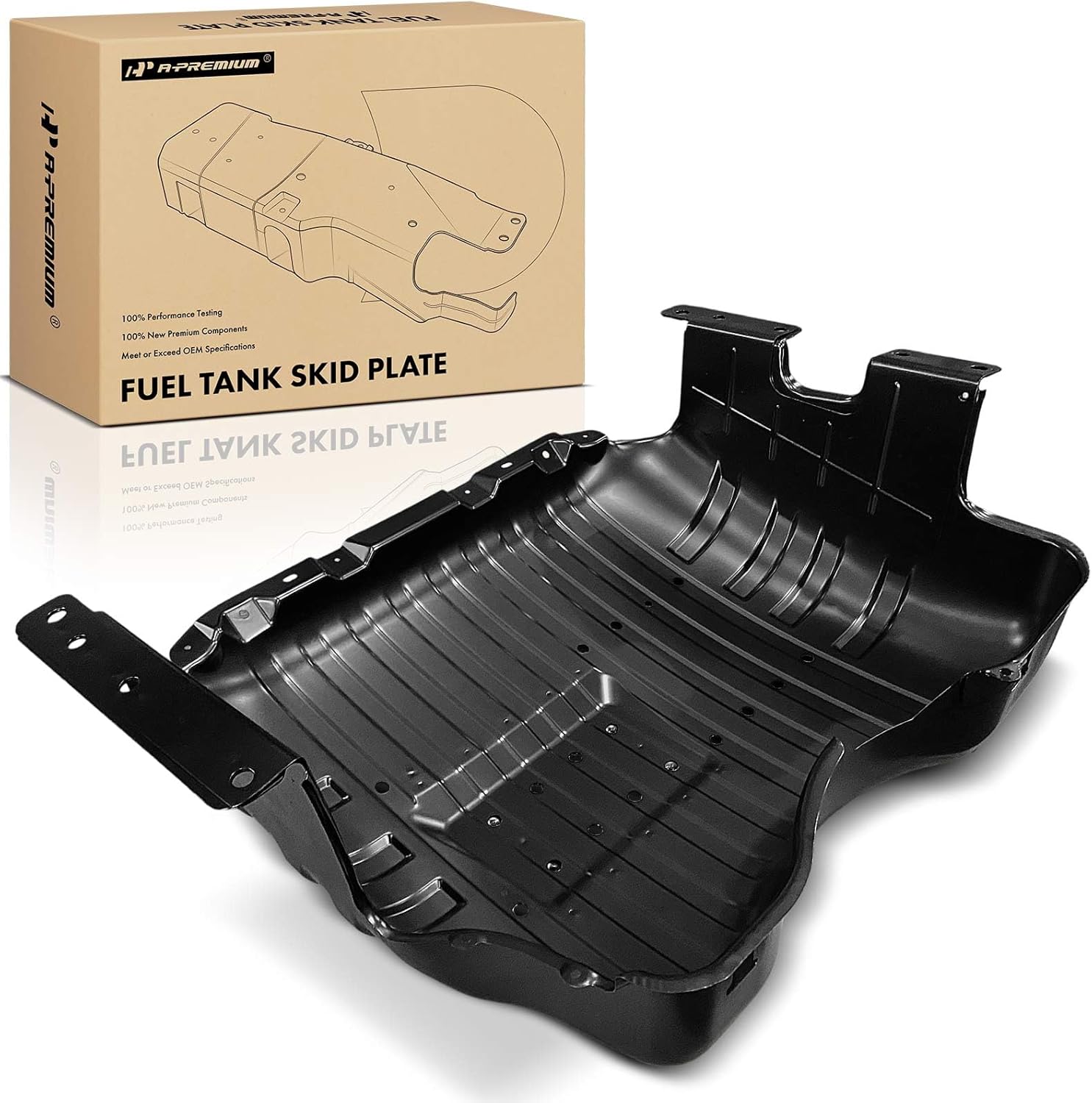 A-Premium Fuel Tank Skid Plate Guard Compatible with Jeep WJ Series Grand Cherokee 1999-2004, Replace# 52100376AE